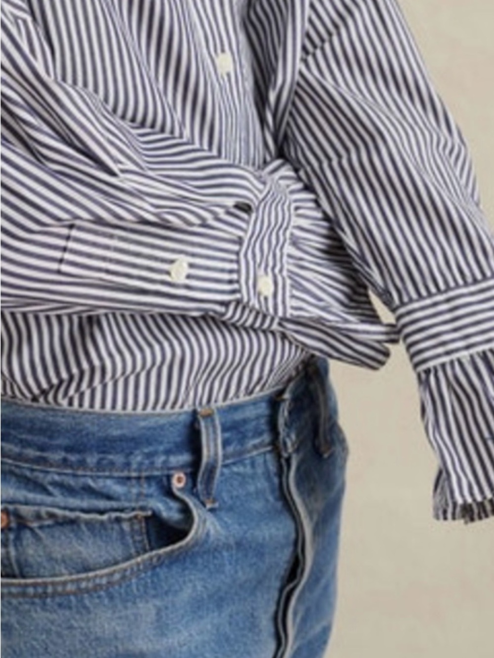 Alex Mill Easy Ruffle Shirt - Picture 3 of 8